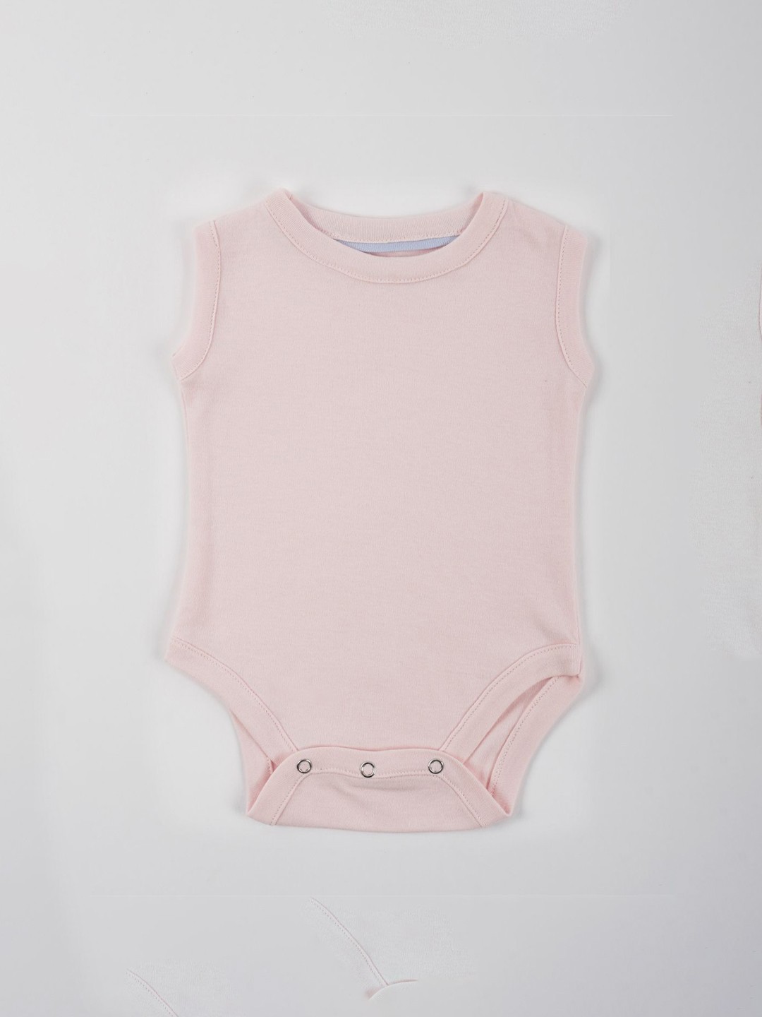 

EARTHY TWEENS Kids Round Neck Sleeveless Cotton Bodysuit, Pink