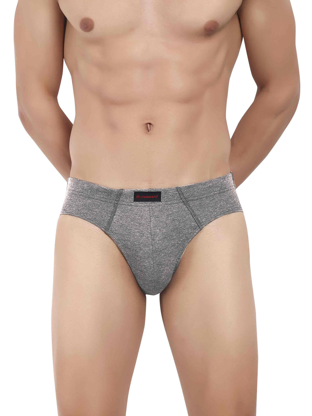

LOGGERHEAD Cotton Basic Briefs LHCB001-DARK GREY.
