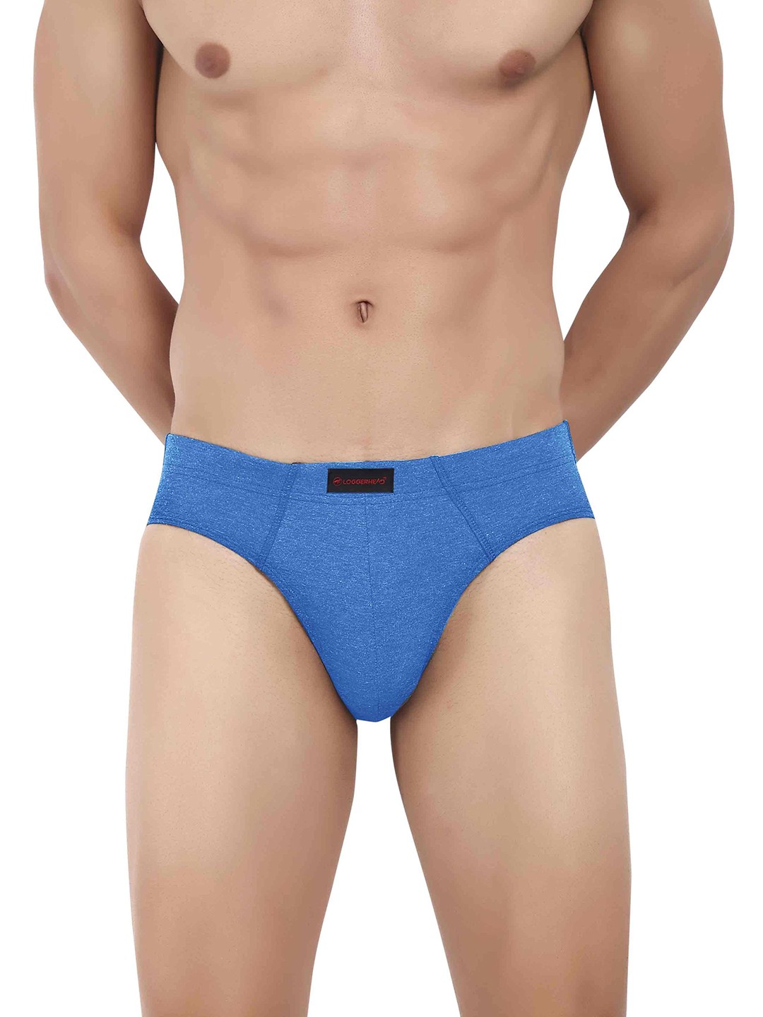

LOGGERHEAD Men Mid-Rise Cotton Basic Briefs LHCB001-BLUE.