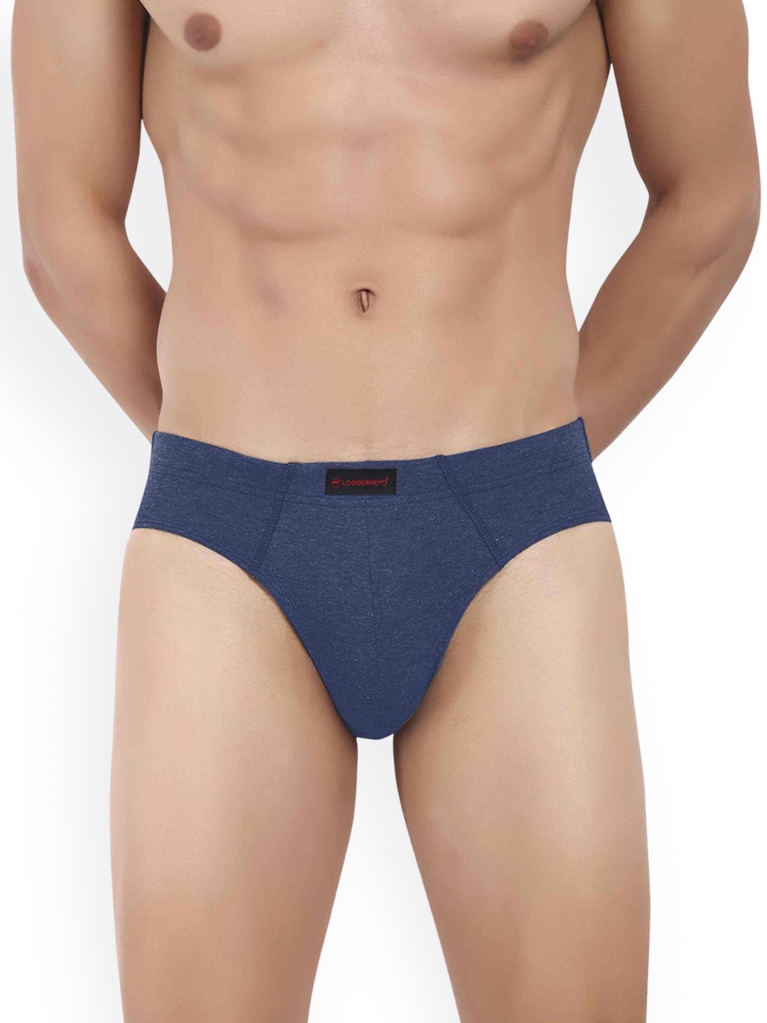 

LOGGERHEAD Men Cotton Mid-Rise Basic Briefs LHCB001-NAVY BLUE.