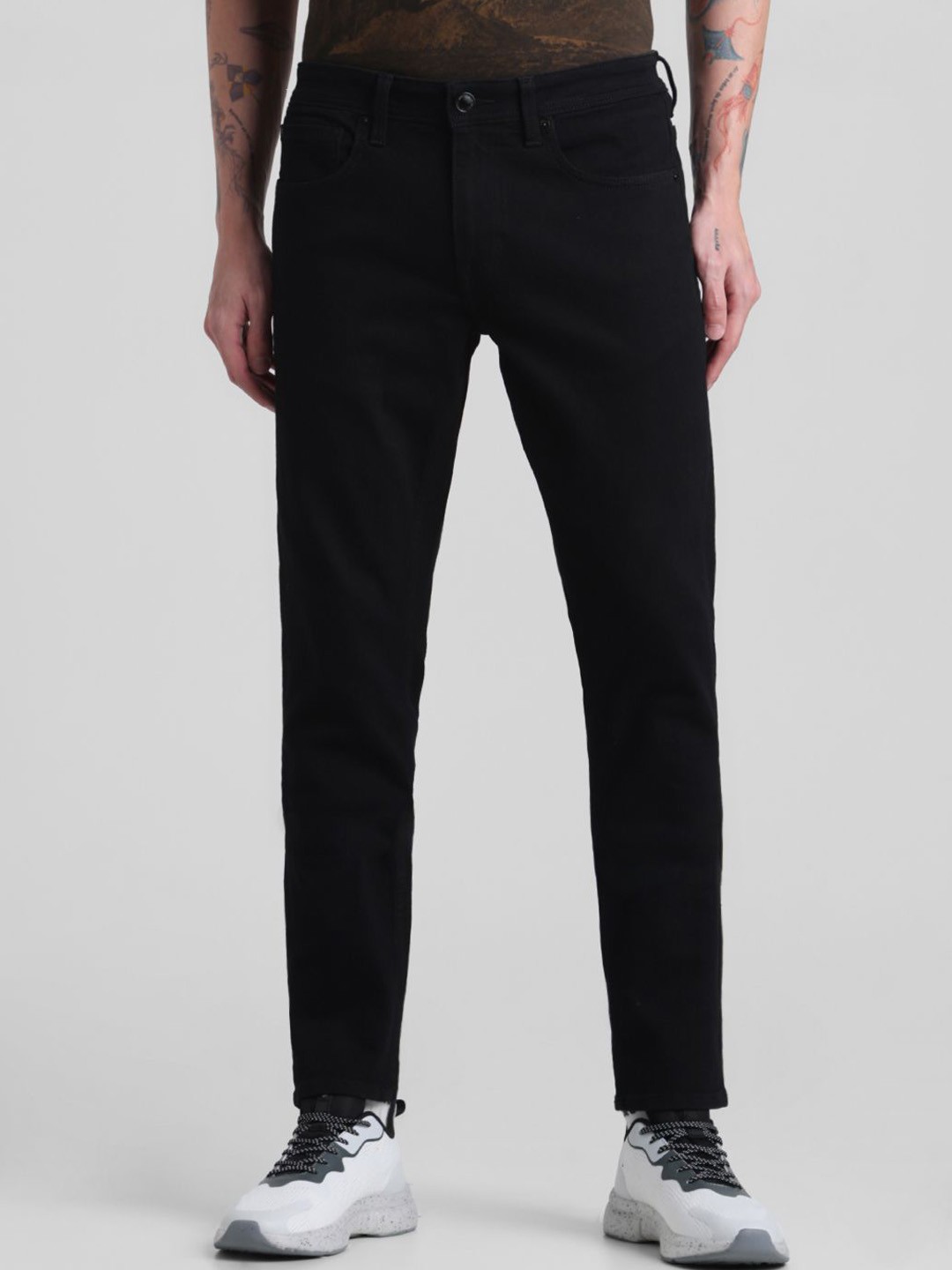 

Jack & Jones Men Low-Rise Stretchable Jeans, Black