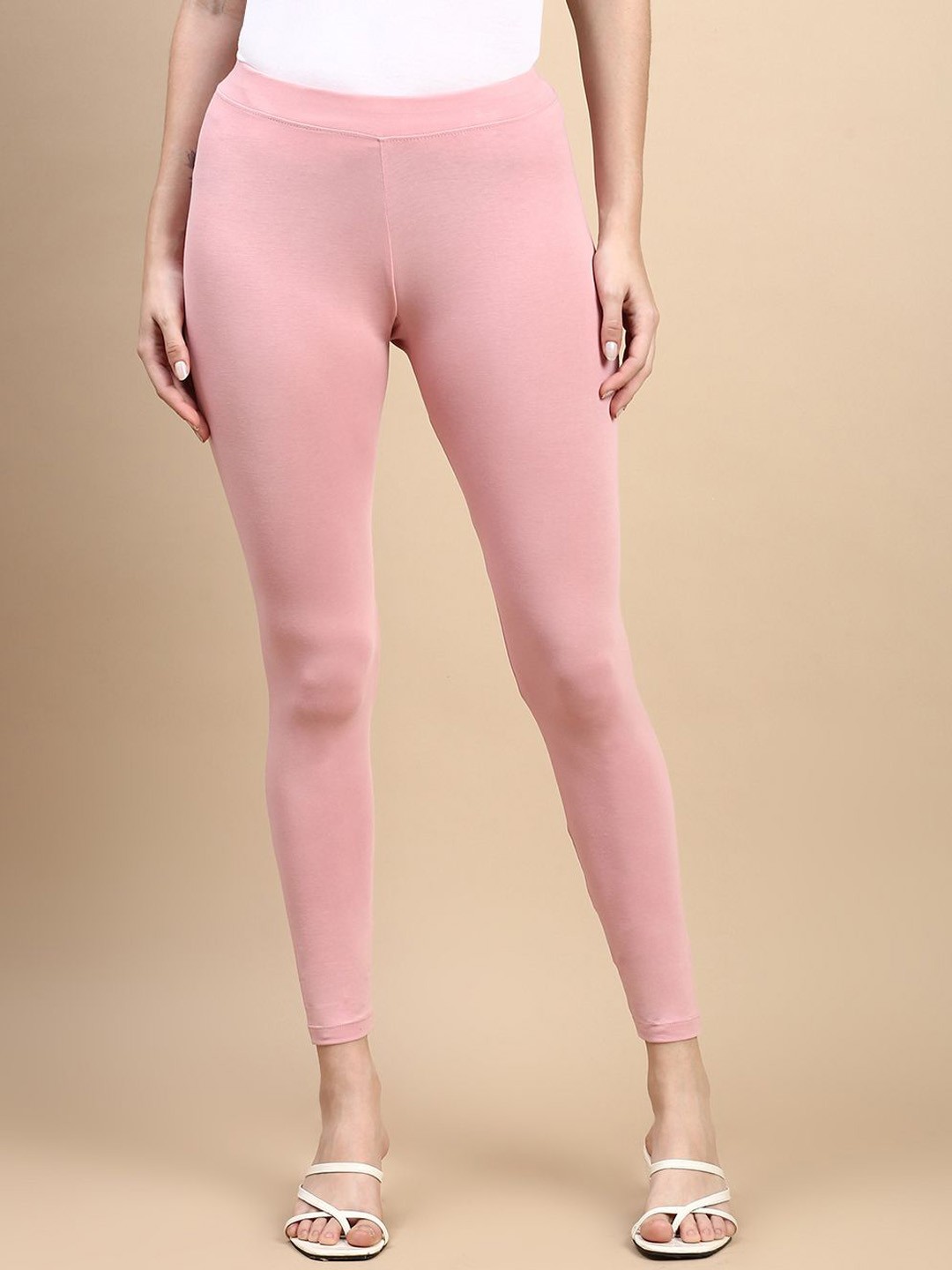 

Kryptic Women Mid-Rise Ankle-Length Leggings, Pink