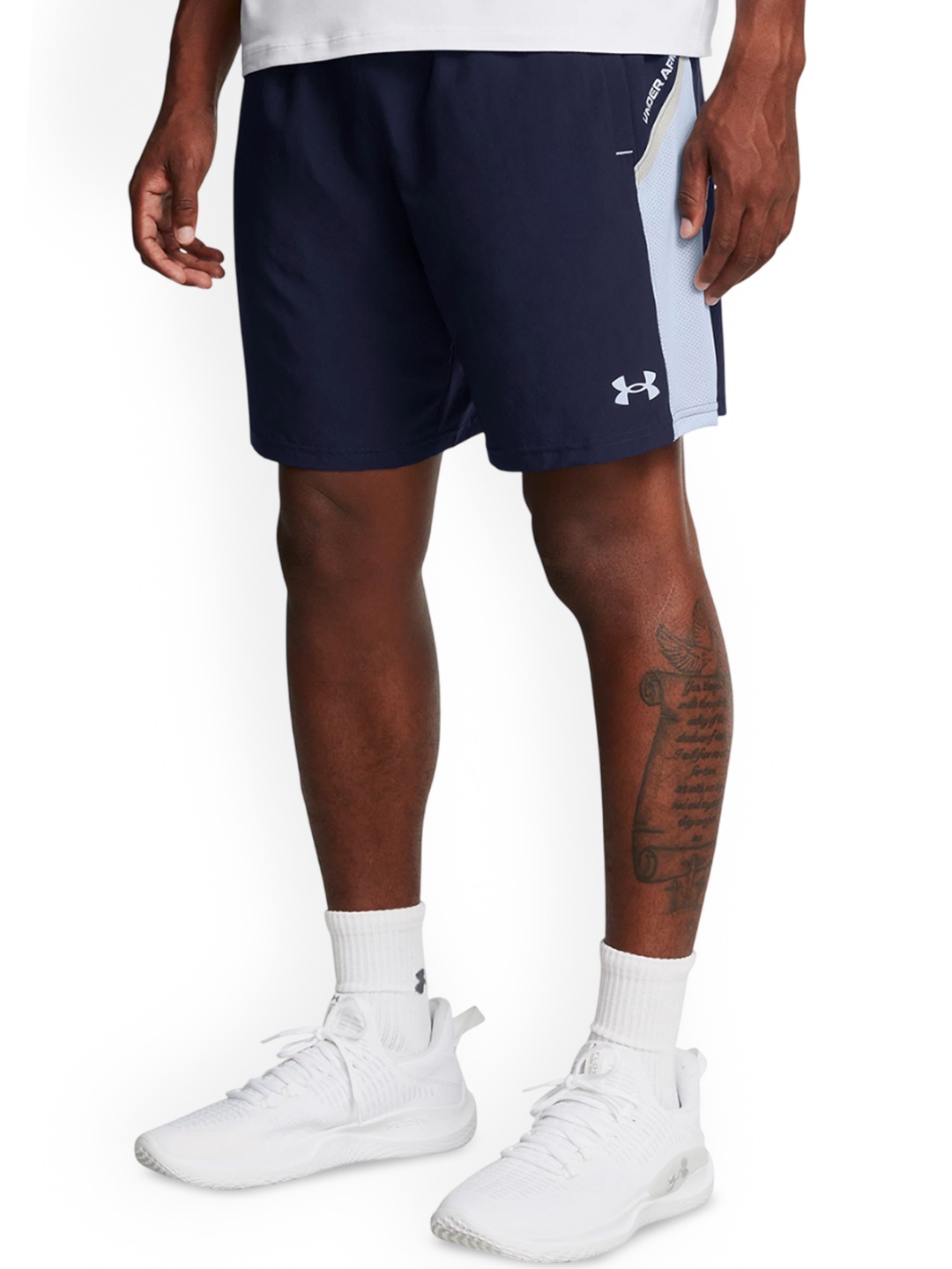 

UNDER ARMOUR Men Core+ Loose Fit Mid-Rise Sports Shorts, Blue