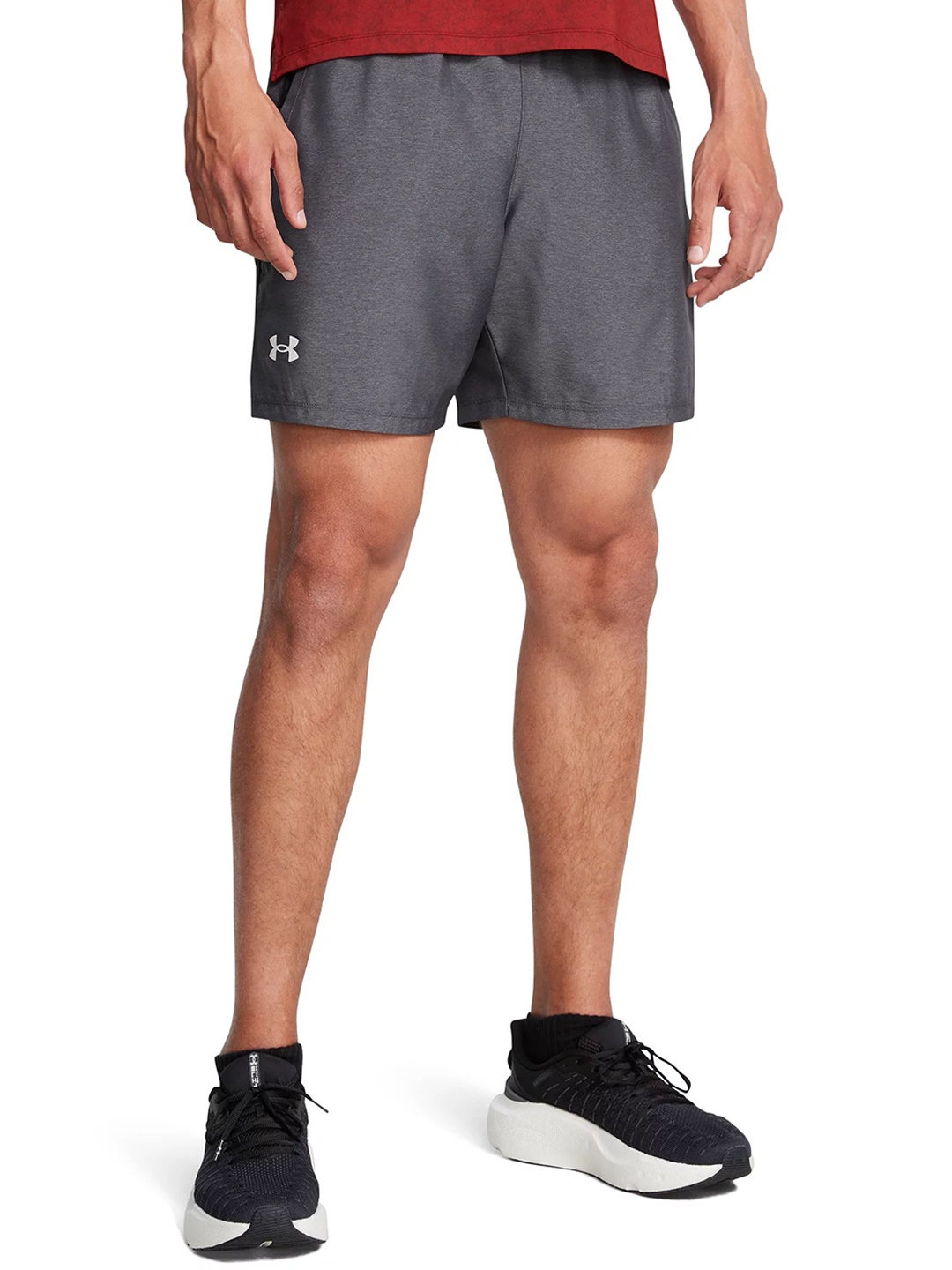 

UNDER ARMOUR Men UA Launch 7'' Heather Sports Shorts, Grey