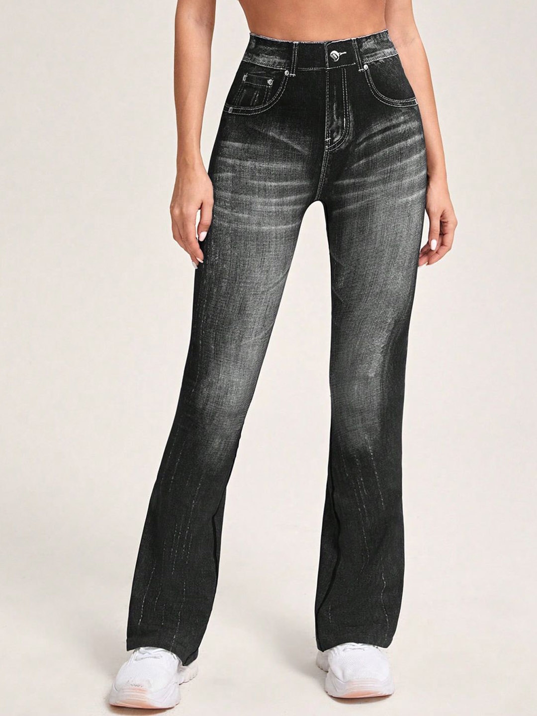 

StyleCast Women High-Rise Regular Fit Jeans, Black