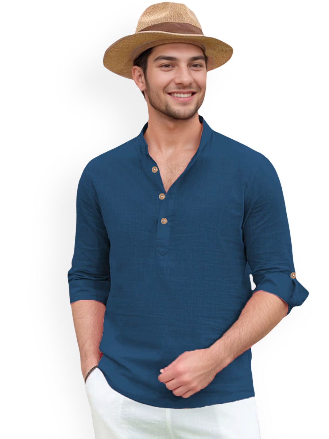 

univibe Men Kurta, Nude
