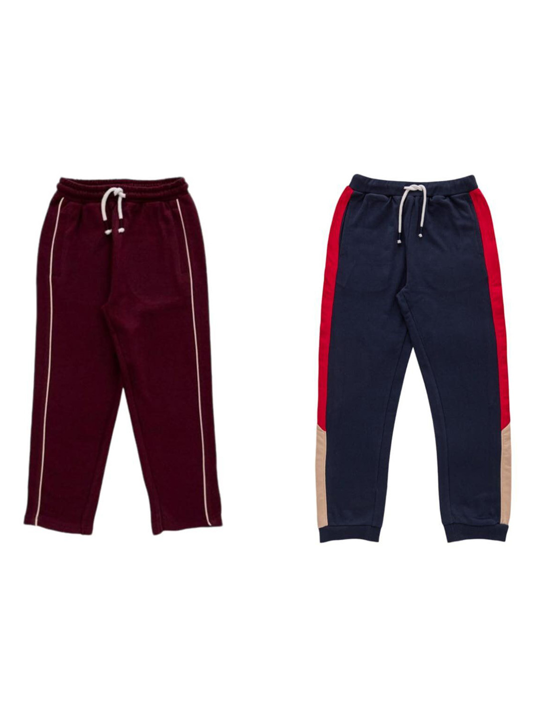 

JusCubs Boys Pack Of 2 Cotton Mid-Rise Track Pant, Blue