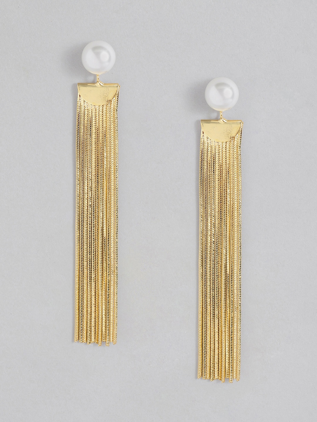 

DressBerry Contemporary Drop Earrings, Gold