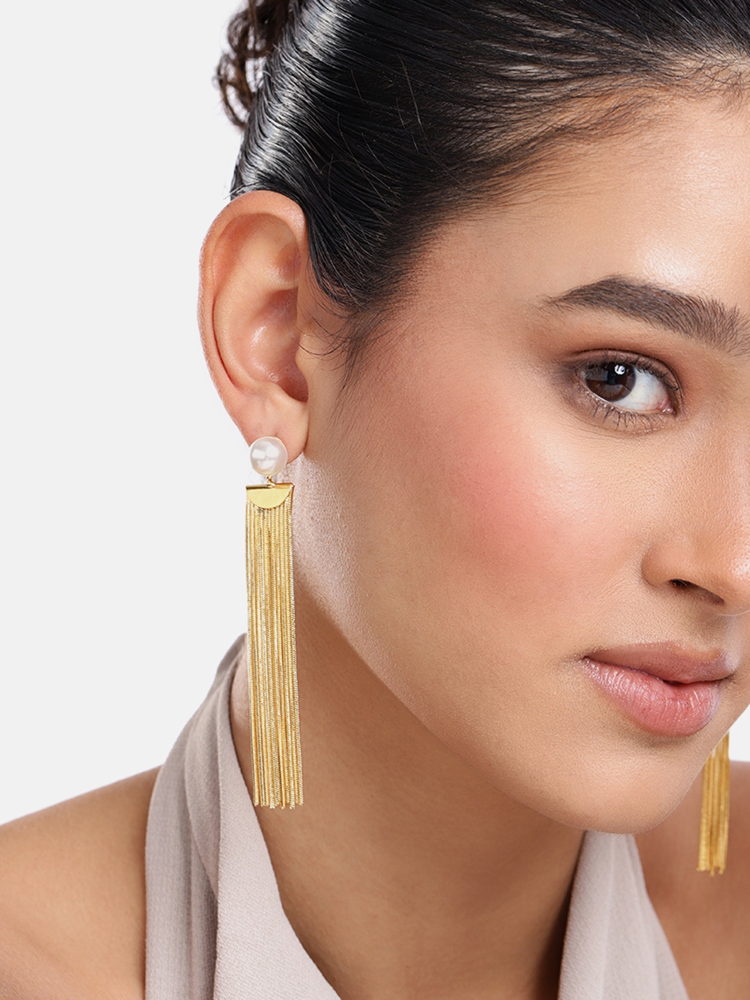 

DressBerry Contemporary Drop Earrings, Gold