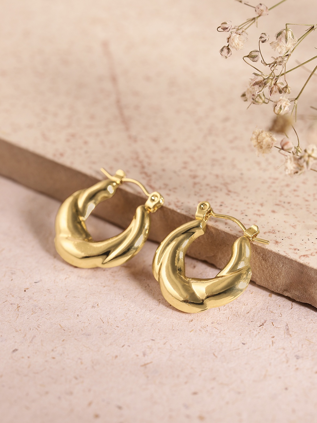 

DressBerry Circular Mini Hoop Earrings, Gold