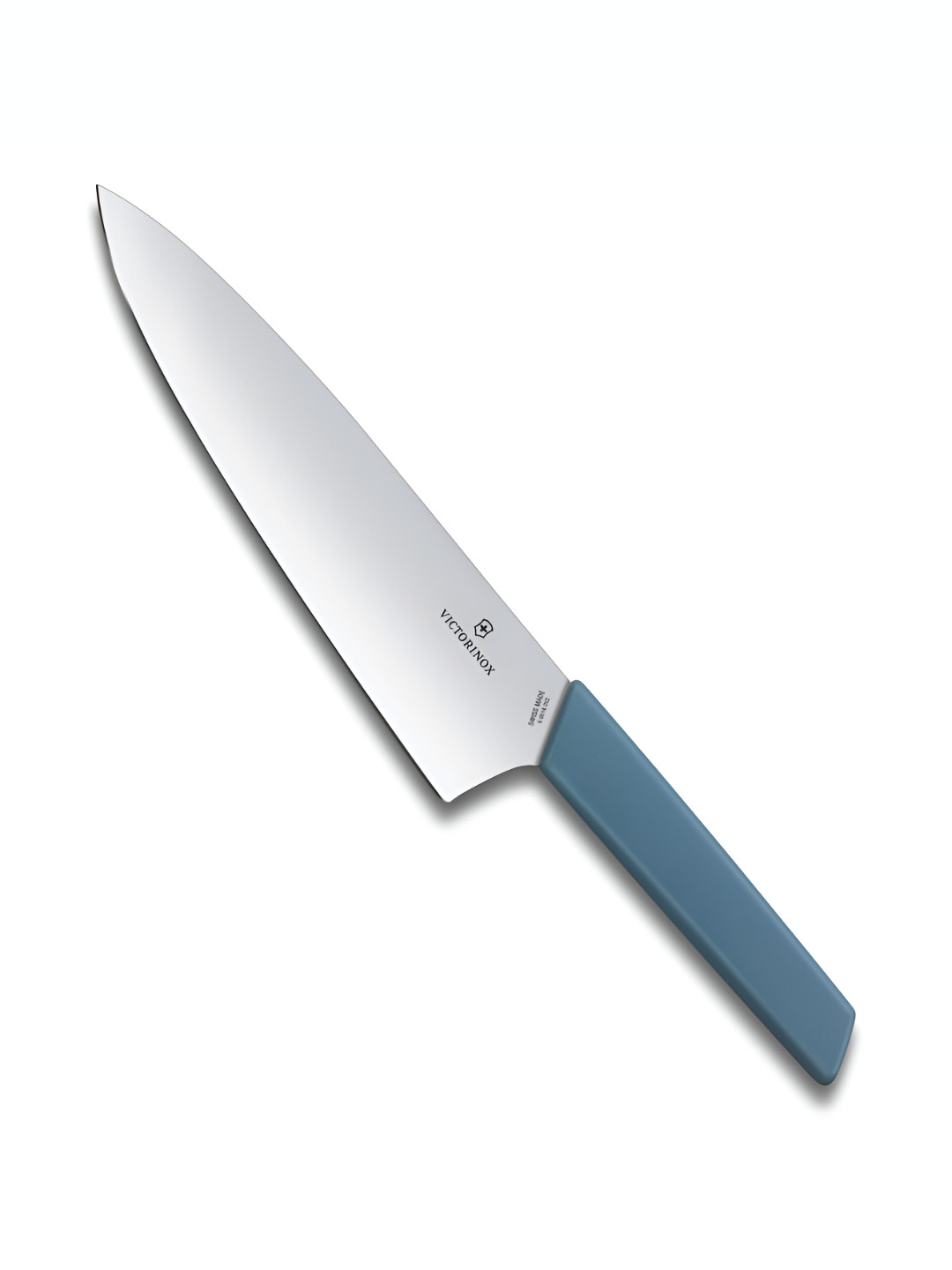 

Victorinox Blue Swiss Made Modern Stainless Steel Carving Knife Extra Wide Blade 20 cm