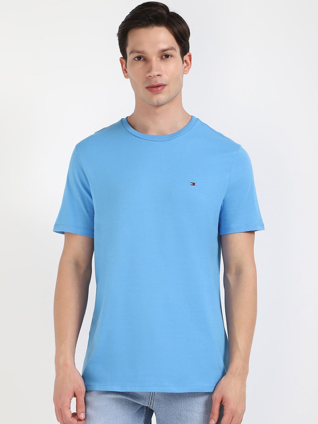 

Tommy Hilfiger Men Raw Edge T-shirt, Blue
