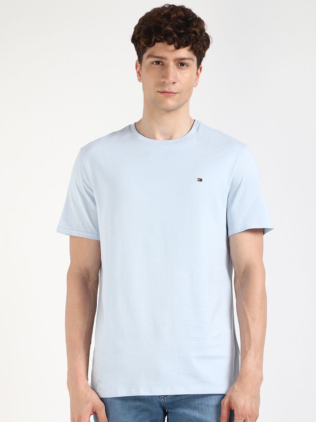 

Tommy Hilfiger Men Applique T-shirt, Blue