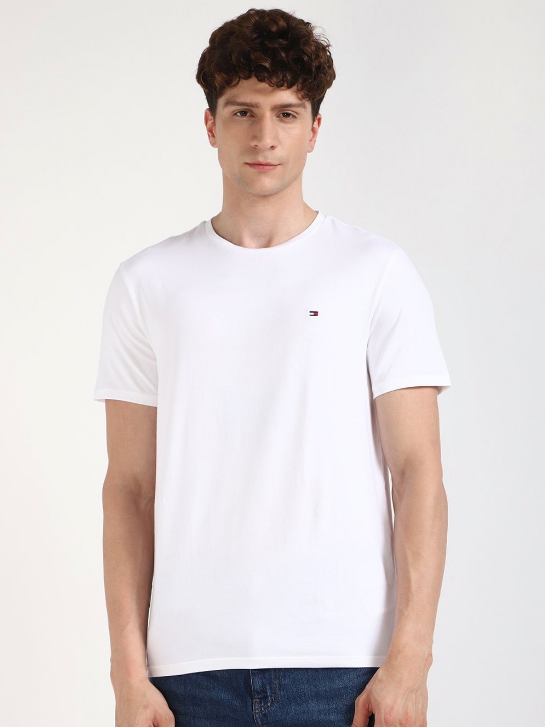 

Tommy Hilfiger Men Raw Edge T-shirt, White