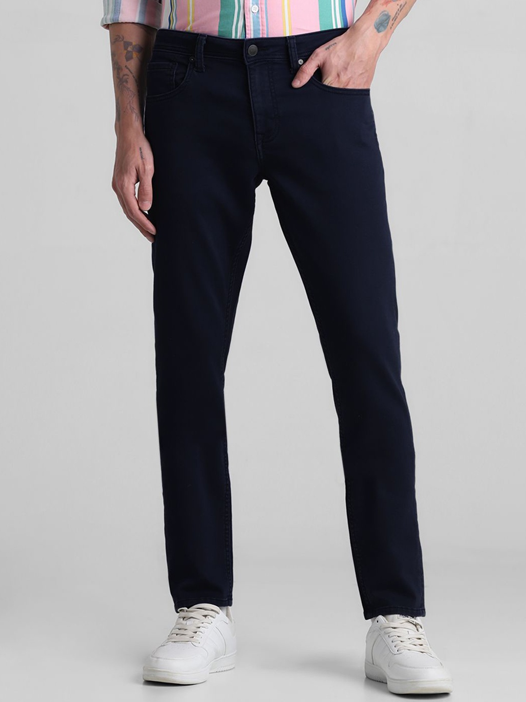 

Jack & Jones Men Straight Fit Trousers, Blue