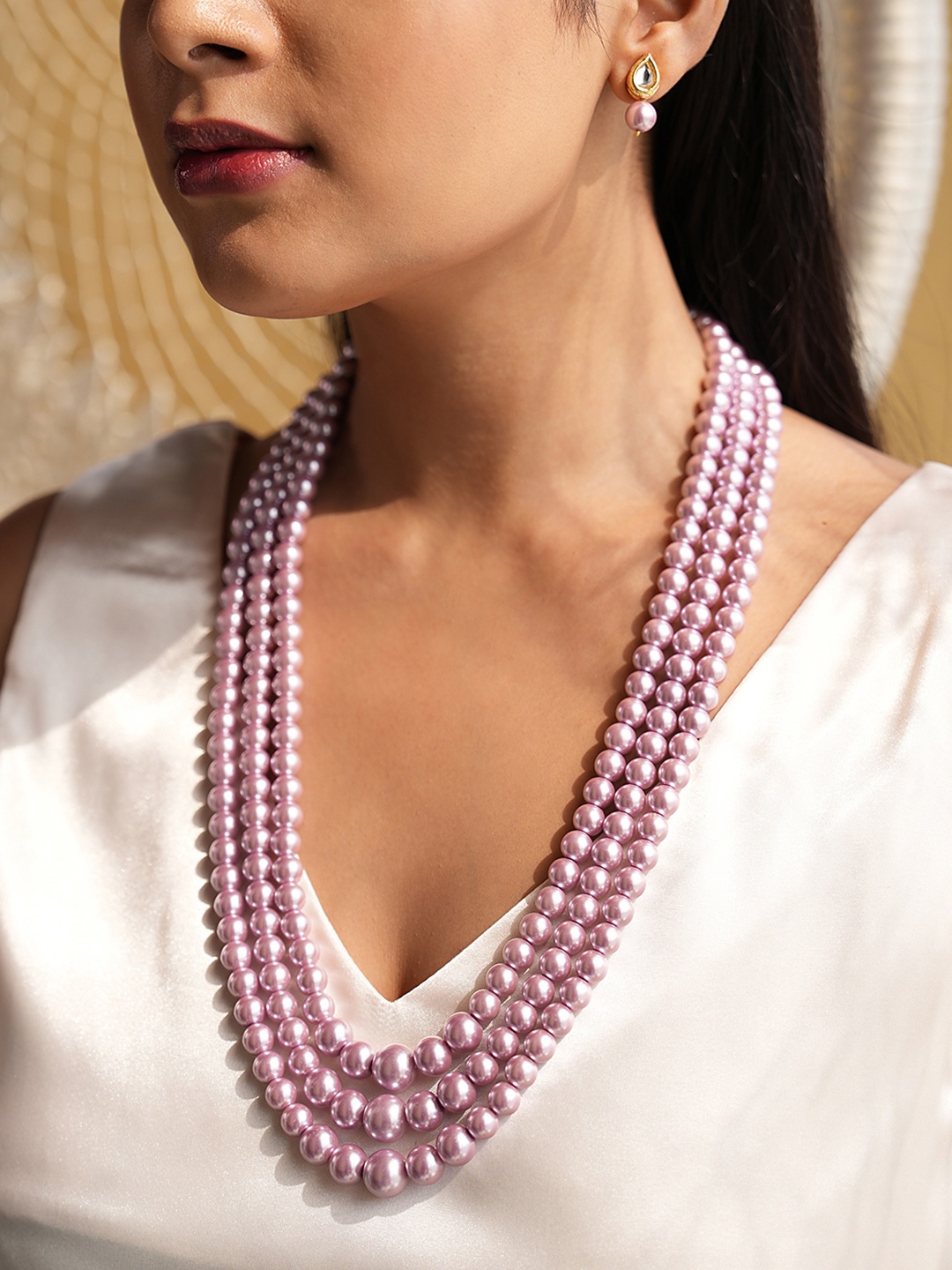 

Binnis Wardrobe Gold Plated Beaded Jewellery Set