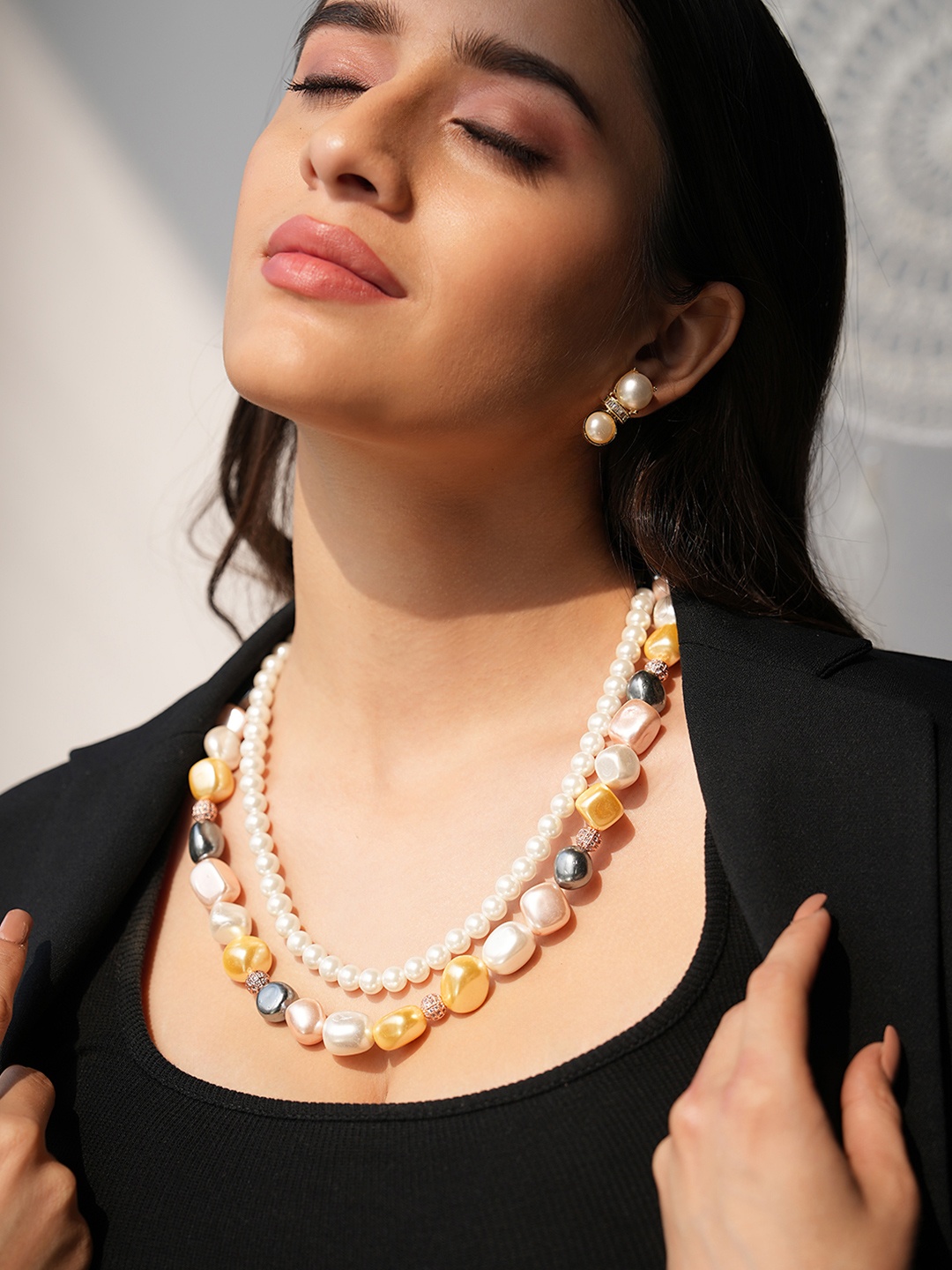 

Binnis Wardrobe Gold Plated & Beaded Jewellery Set