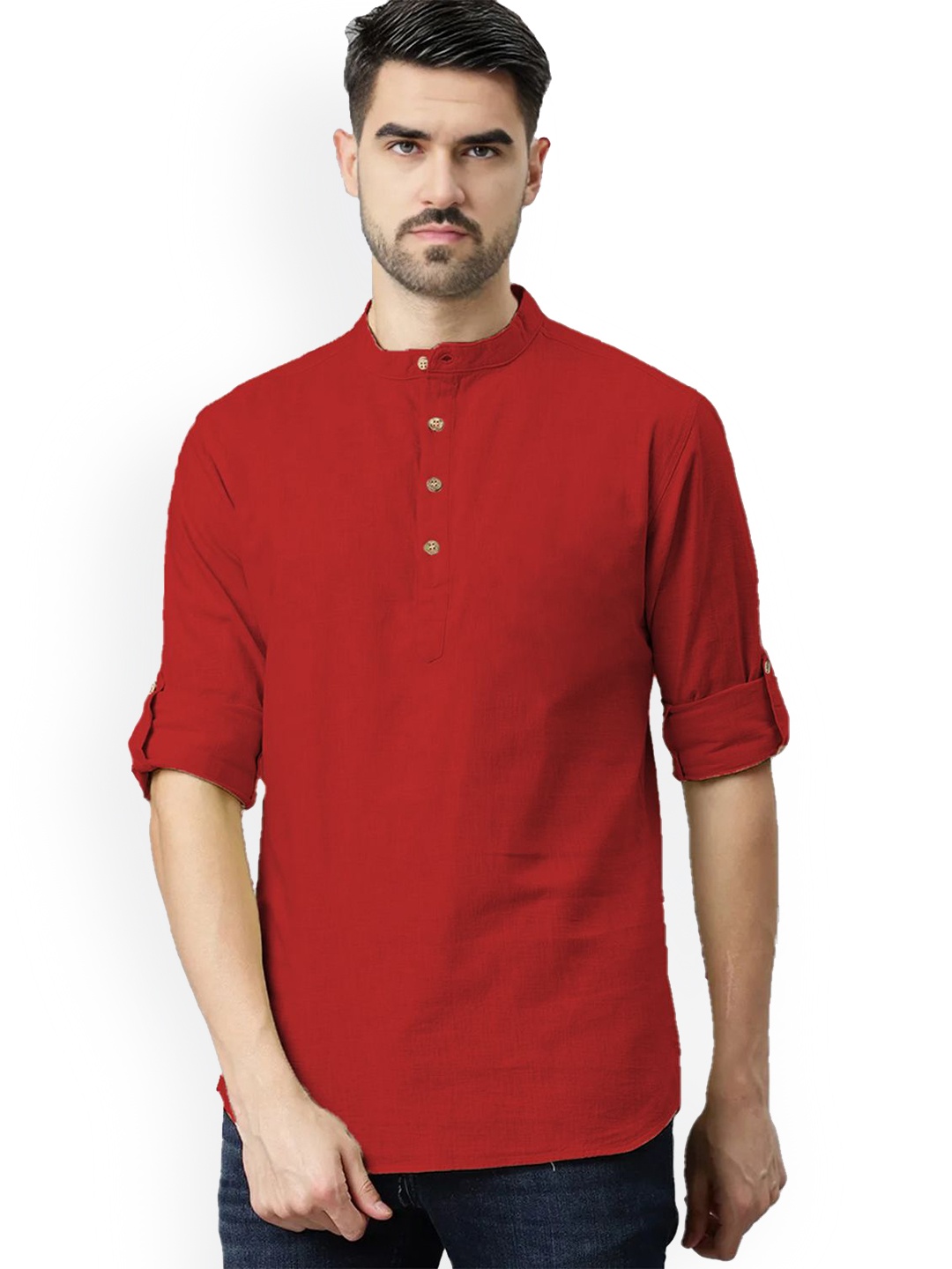 

univibe Men Kurta, Red