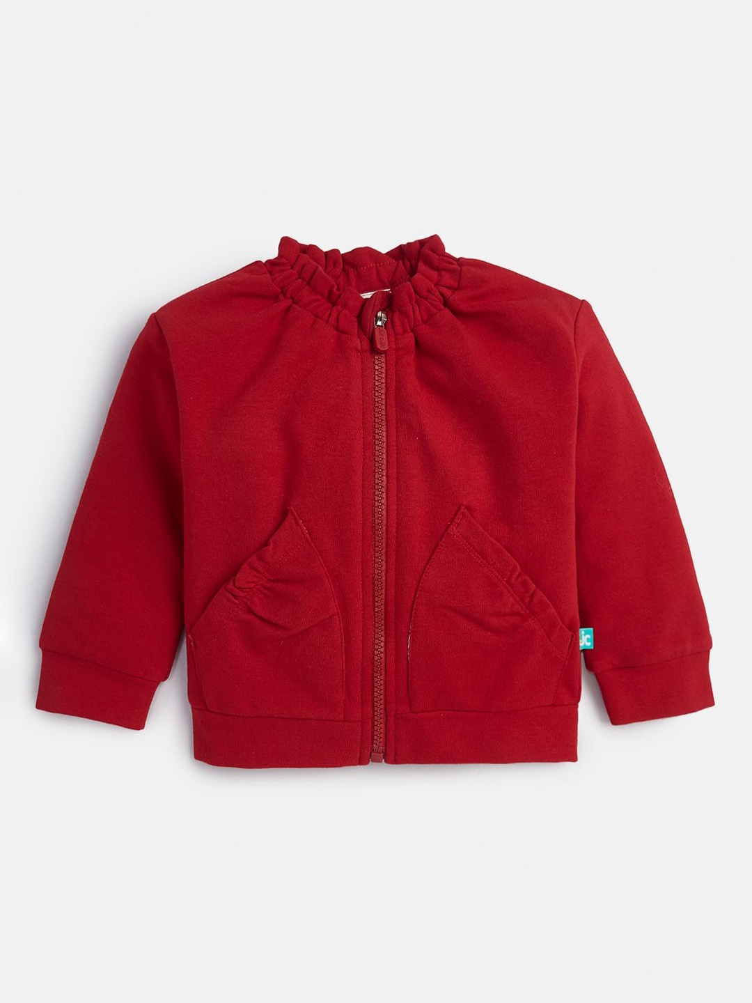 

JusCubs Girls Fleece Bomber with Embroidered Jacket, Red