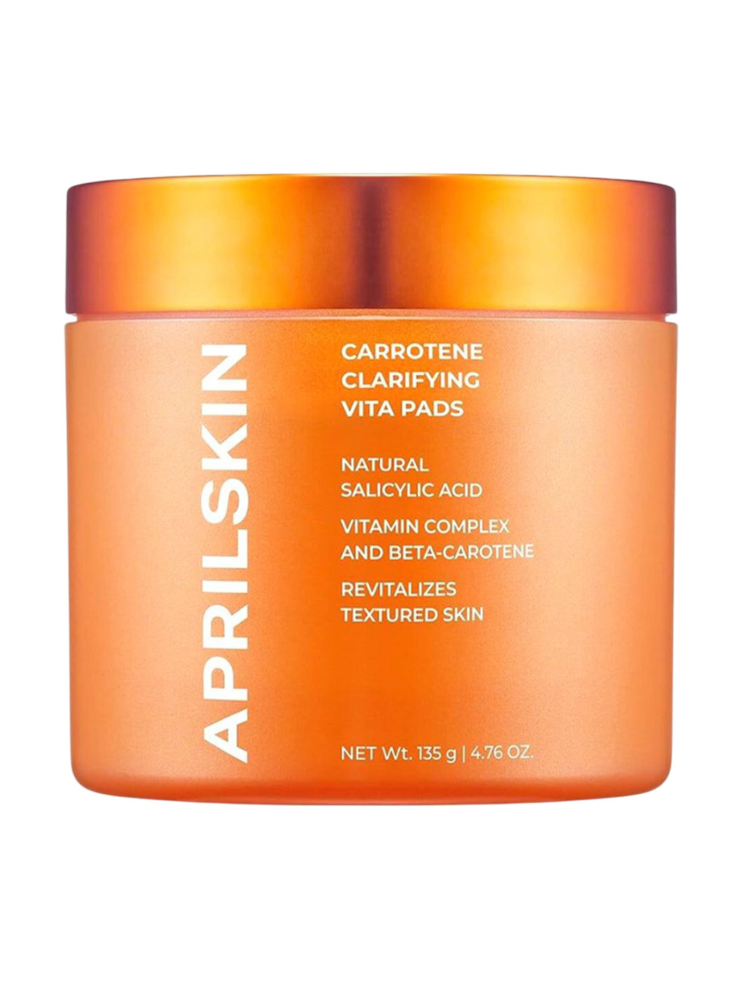 

Aprilskin Carrotene Clarifying Vita Pads With Salicylic Acid - 60 Pads - 135 g, White