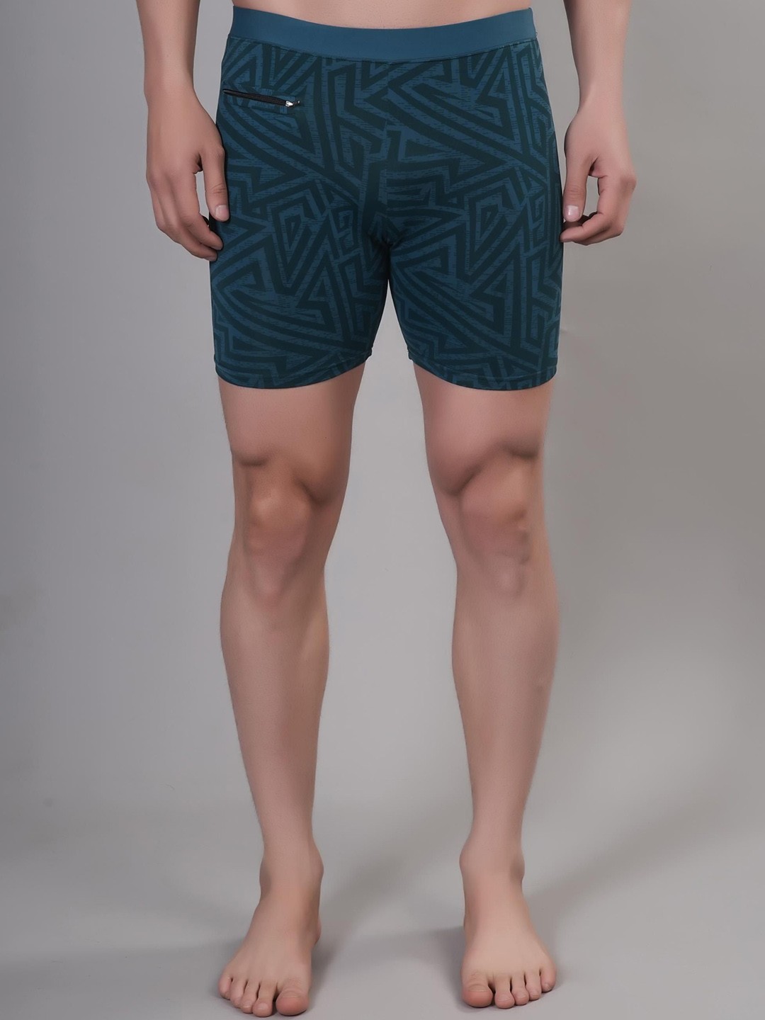 

HIRRUX Men Slip-On Swim Bottoms, Teal