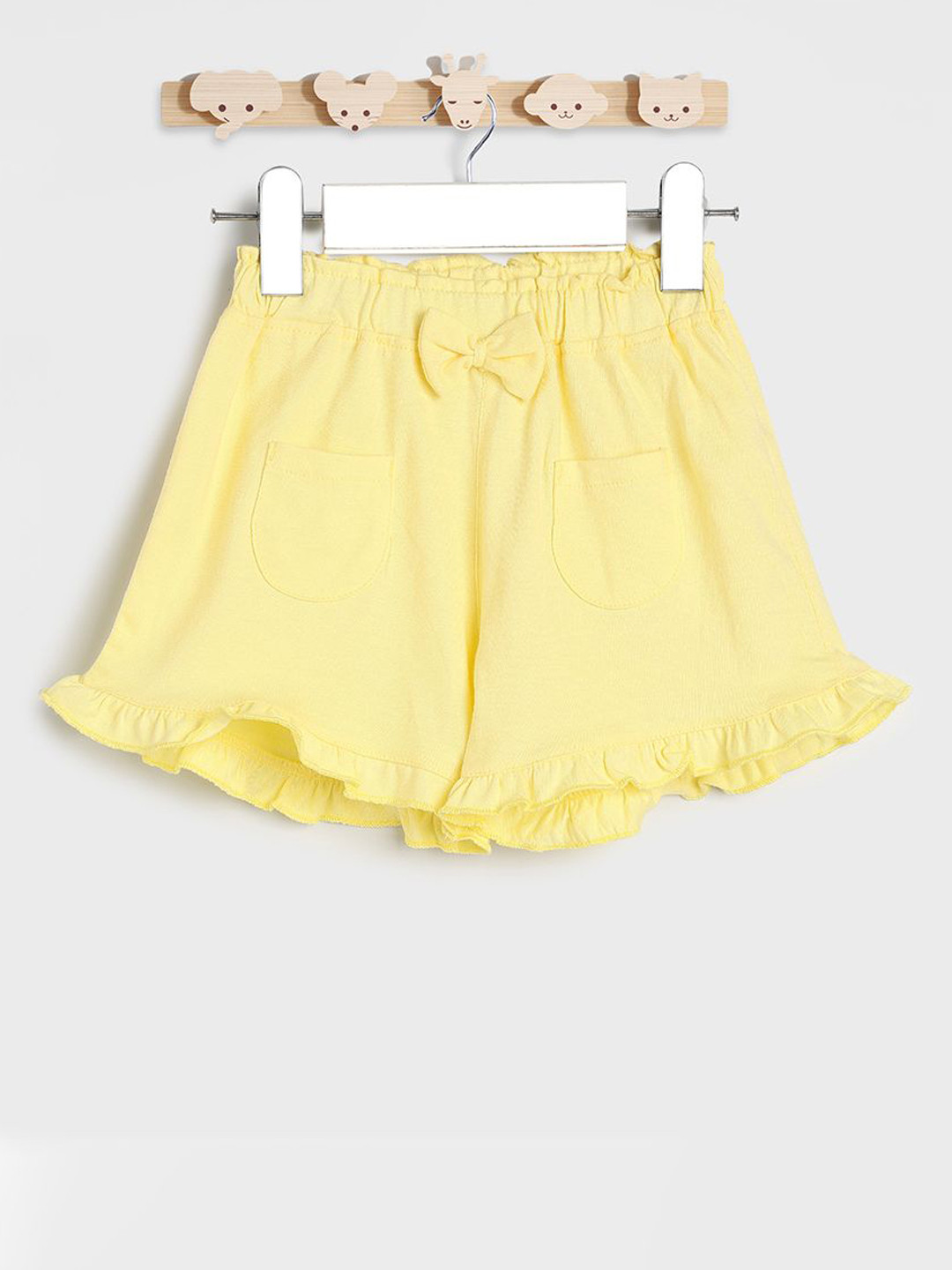 

Juniors by Babyshop Girls Mid-Rise Regular Fit Shorts, Yellow