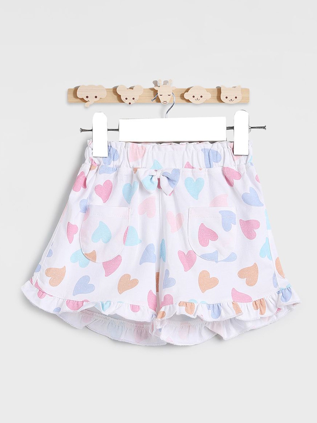 

Juniors by Babyshop Girls Floral Printed Shorts, White