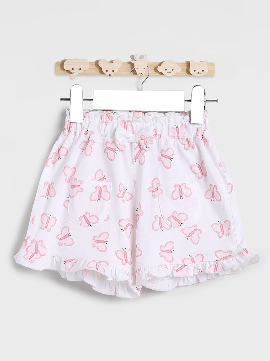 

Juniors by Babyshop Girls Floral Printed Shorts, White