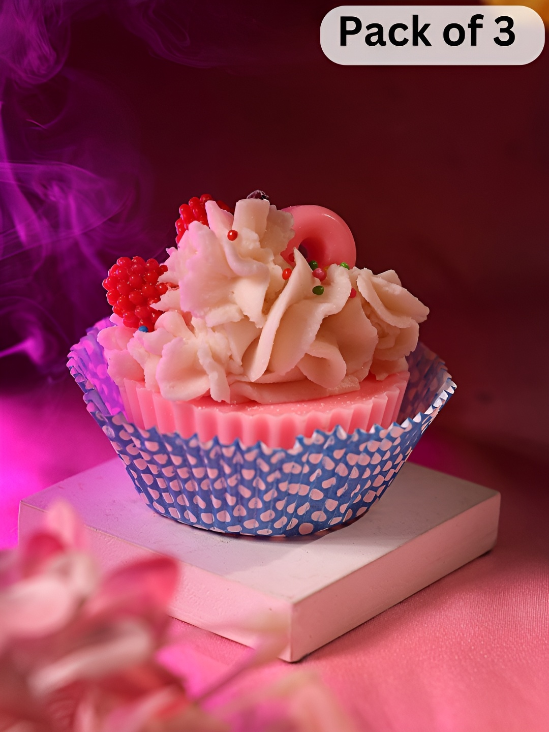 

Dhrohar Pink & Cream-Coloured 1 pieces Pillar Candle