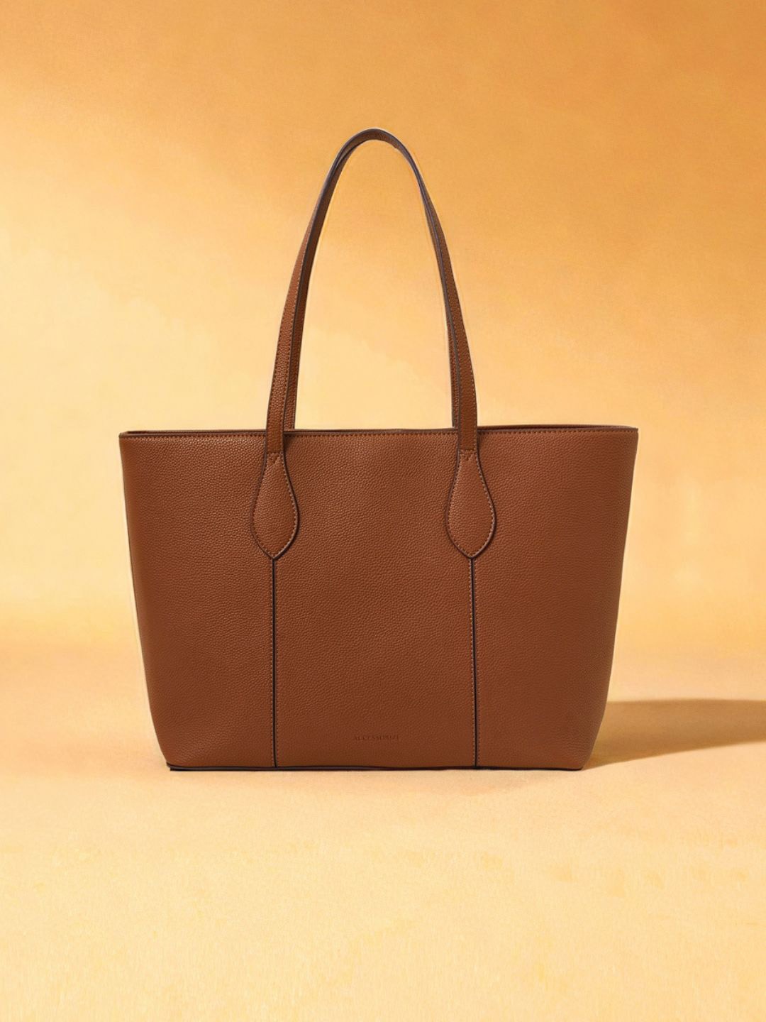 

Accessorize Women Solid Shopper Shoulder Bag, Tan