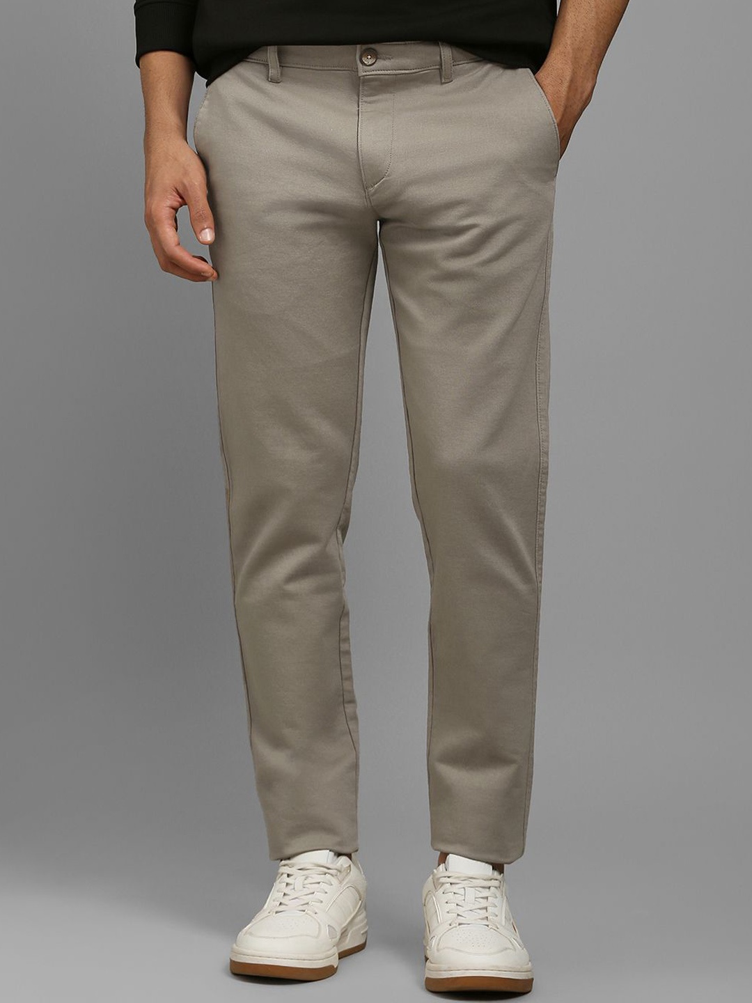 

Louis Philippe Sport Men Smart Trousers, Beige