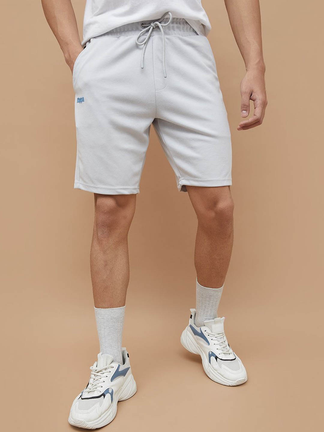 

Kappa Men Regular Fit Mid-Rise Regular Shorts, Grey