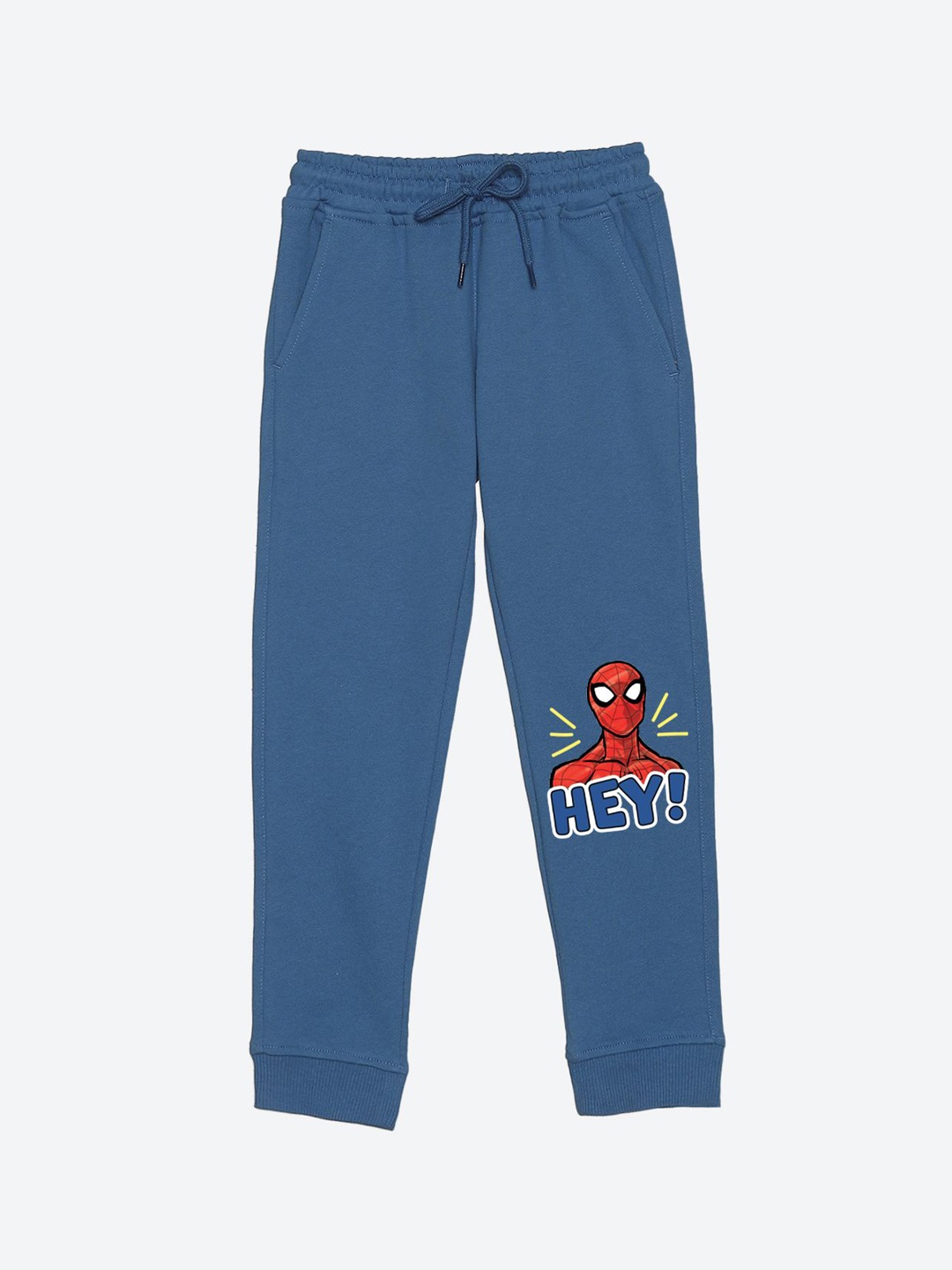 

YK Marvel Boys Cotton Graphic Printed Joggers, Blue