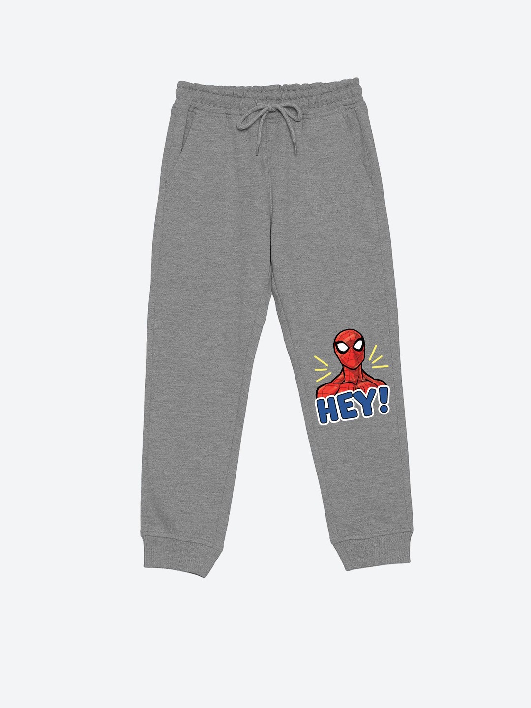 

YK Marvel Boys Graphic Printed Joggers, Grey