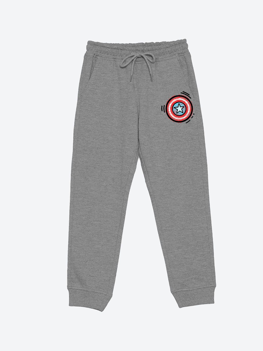 

YK Marvel Boys Avenger Printed Regular Fit Joggers, Grey