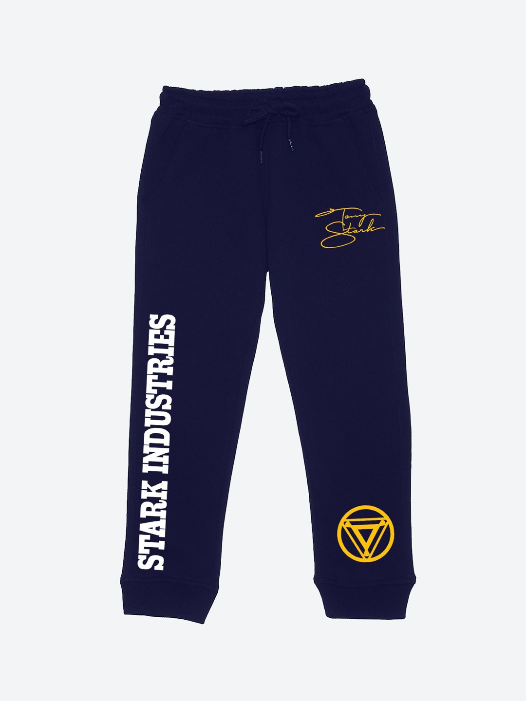 

YK Marvel Boys Graphic Printed Cotton Joggers Track Pants, Navy blue