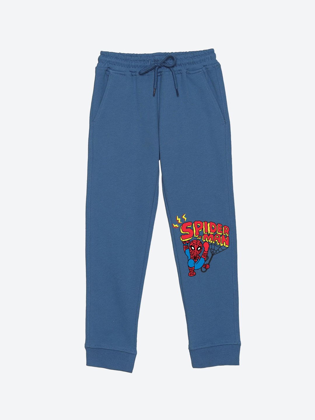 

YK Marvel Boys Spider-Man Printed Joggers, Blue