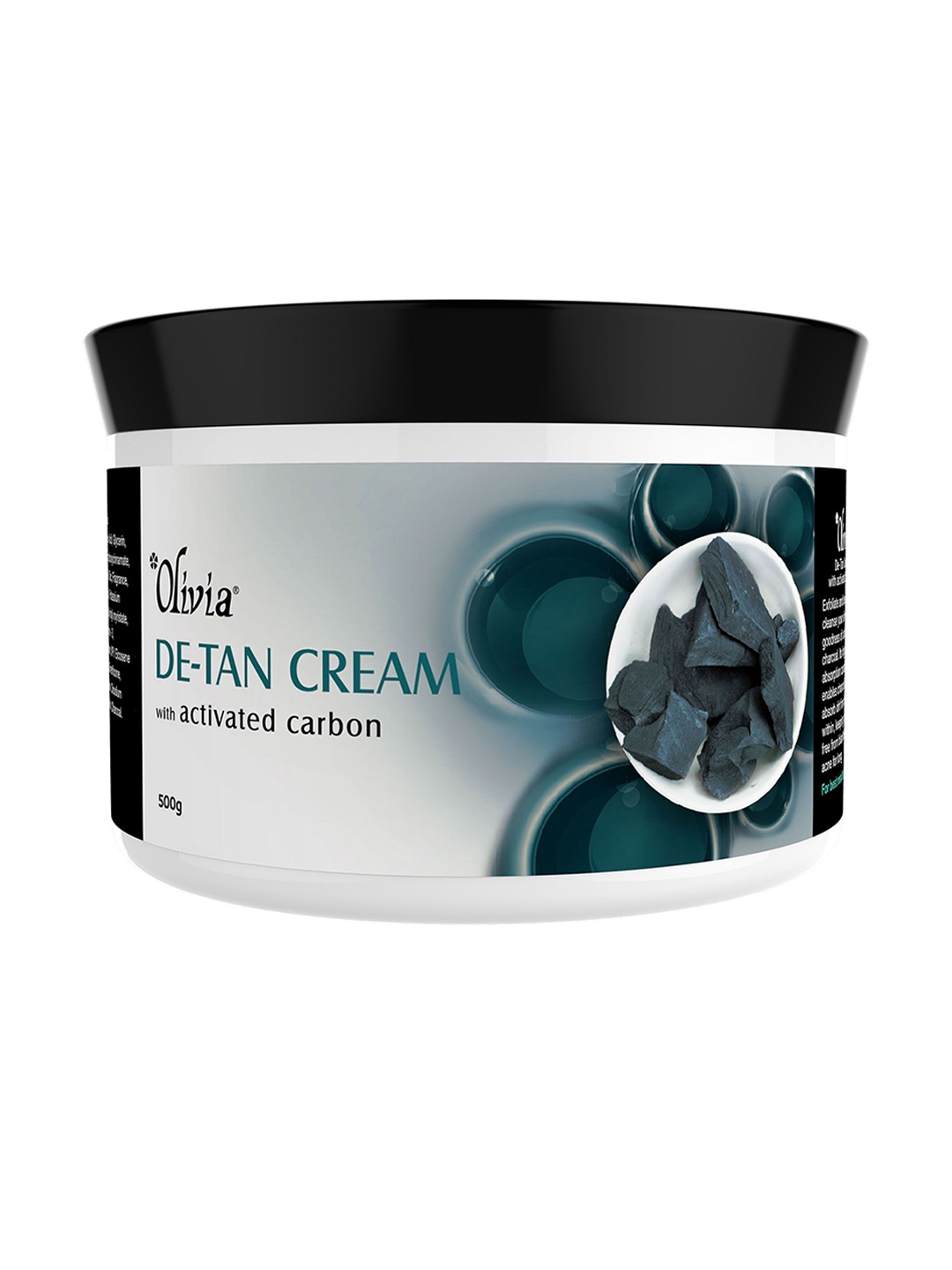 

Olivia De-Tan Cream With Activated Carbon - 500 g, Black