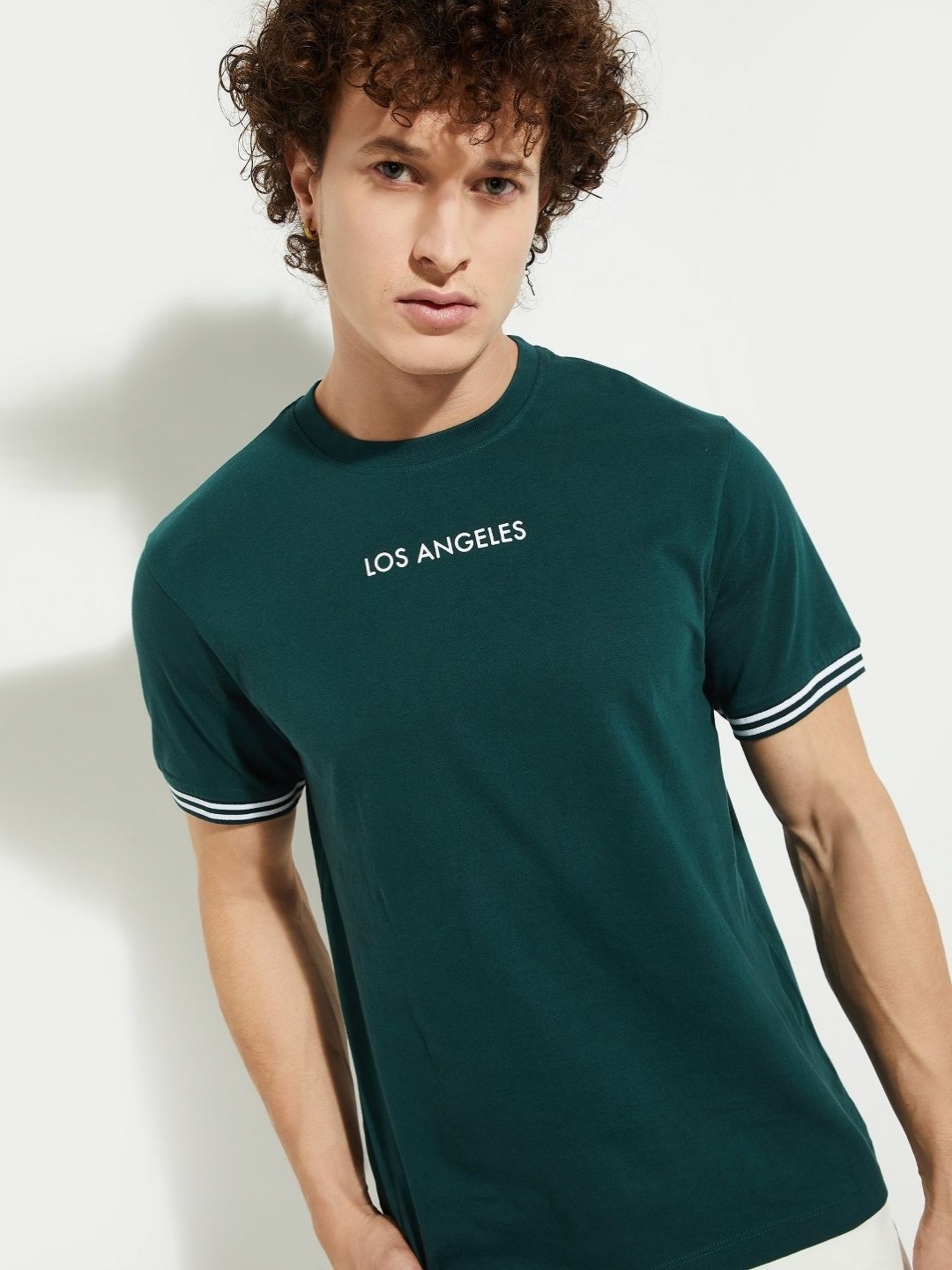 

MAX URB_N Men Printed T-shirt, Teal