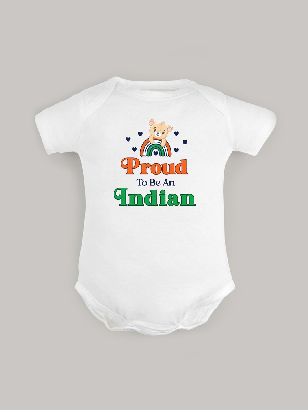 

FFLIRTYGO Infants Printed Cotton Envelope-Neck Bodysuit, White