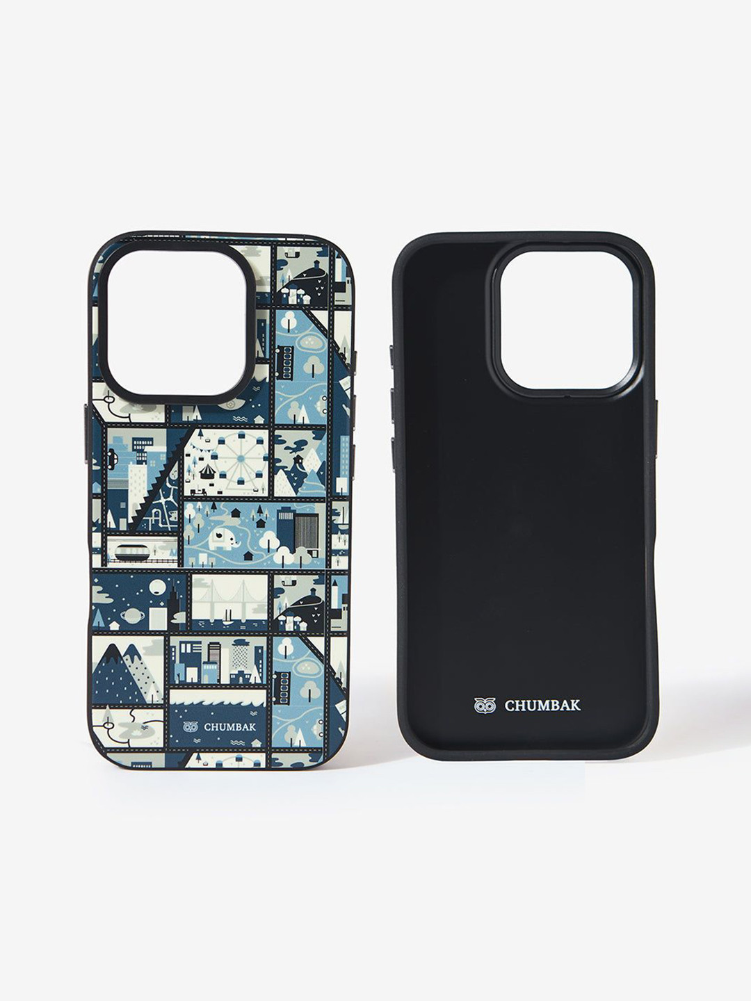 

Chumbak Phone Case Cover For iPhone 16 Pro Amusement Park, Blue