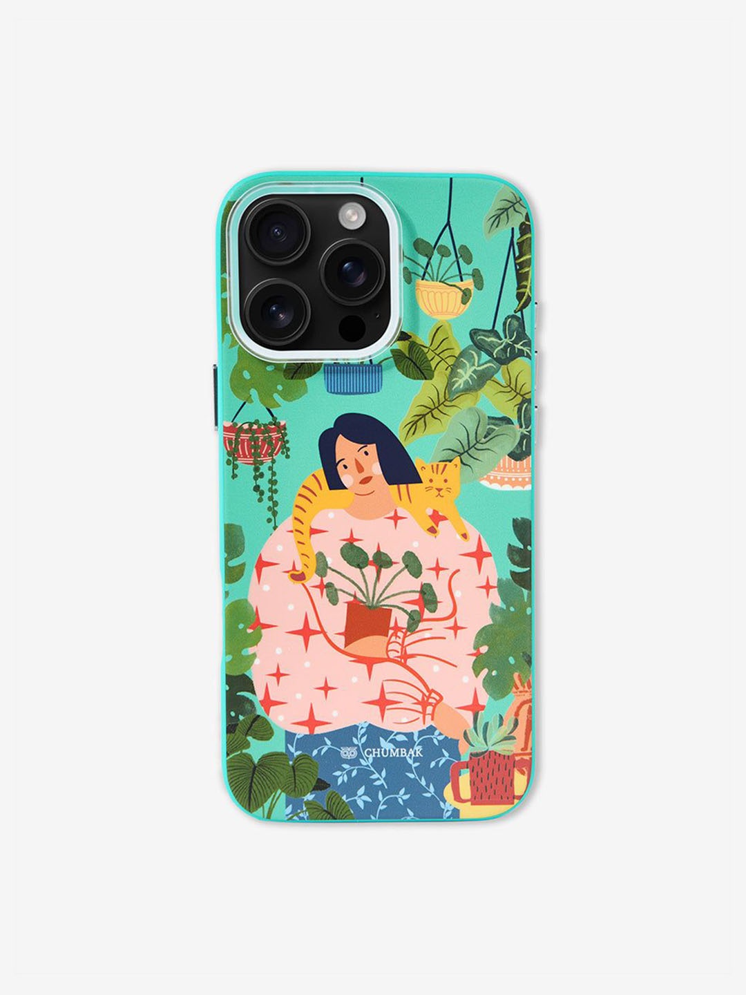 

Chumbak Phone Case Cover For iPhone 16 Pro Max Miss Cat'S Whiskers, Green
