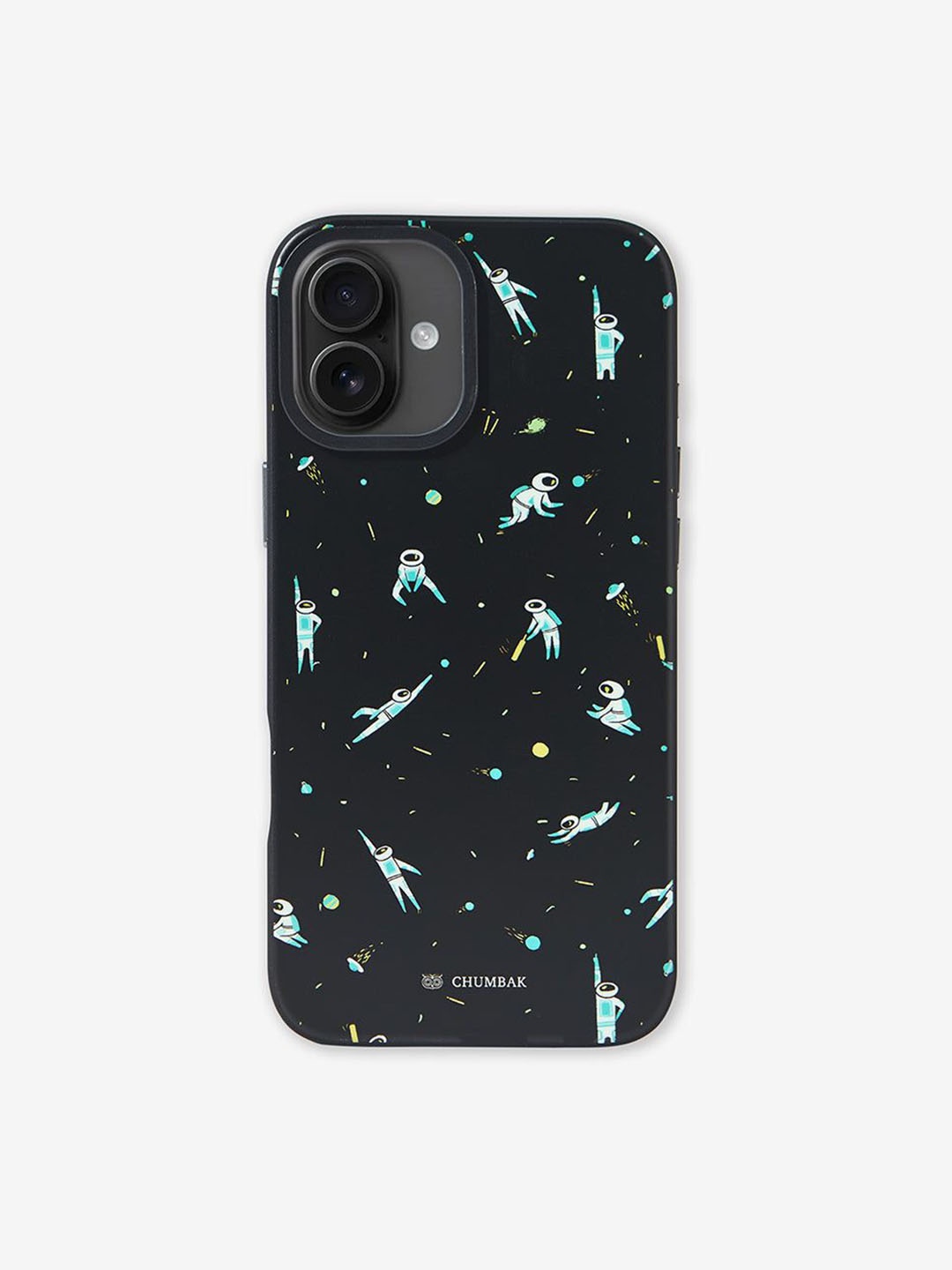 

Chumbak Phone Case Cover For Iphone 16 Plus Milky Way, Black