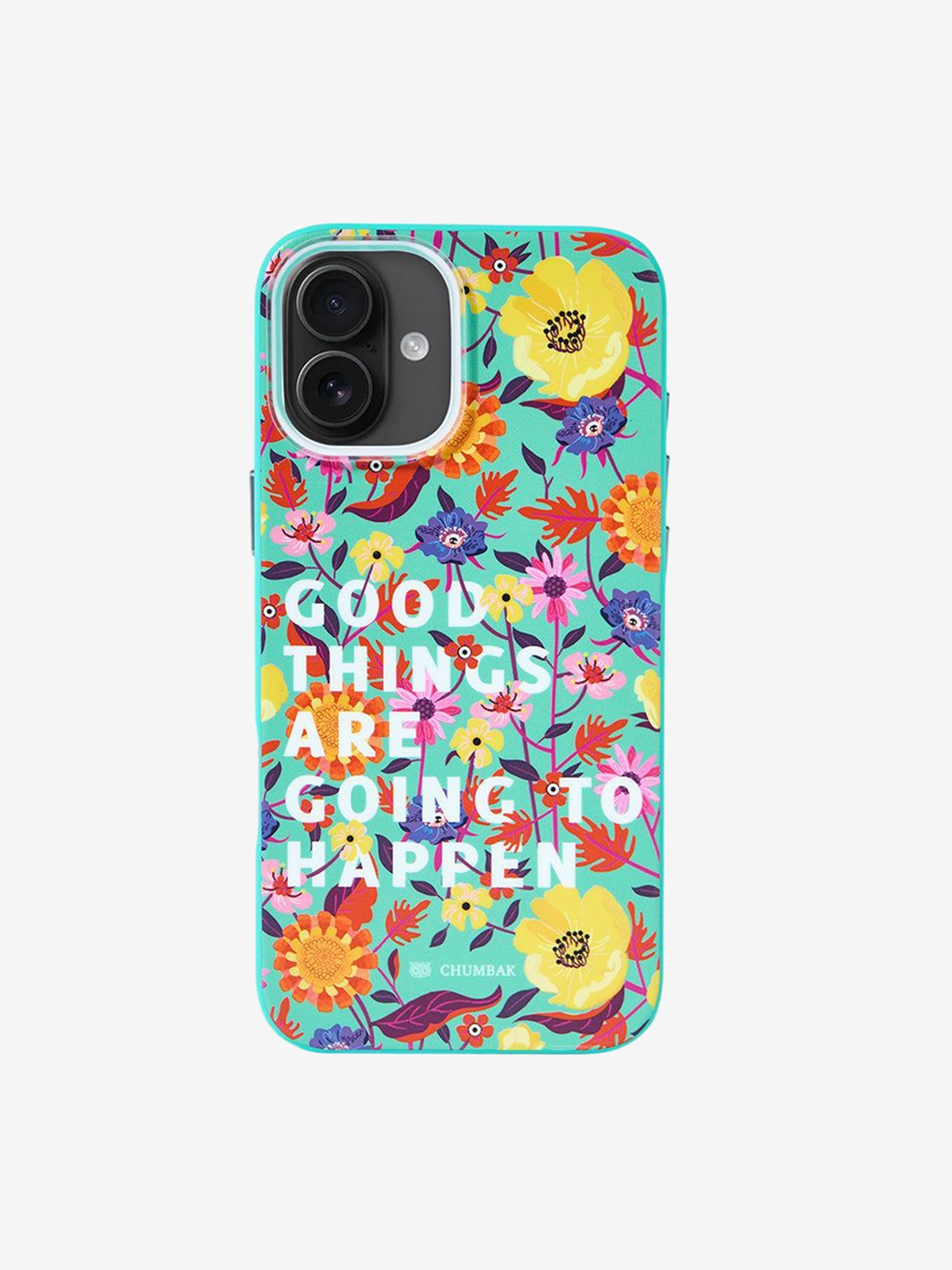

Chumbak Phone Case Cover For Iphone 16 Plus Good Things, Turquoise blue