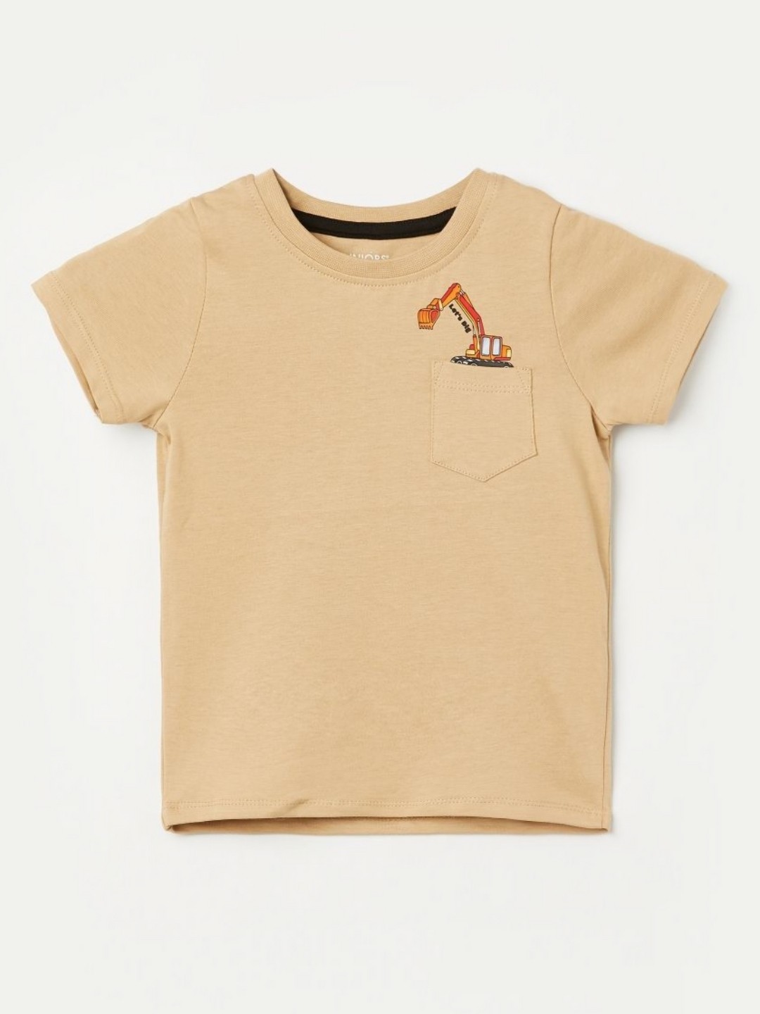 

Juniors by Lifestyle Boys Graphic Printed Round Neck Cotton T-shirt, Beige