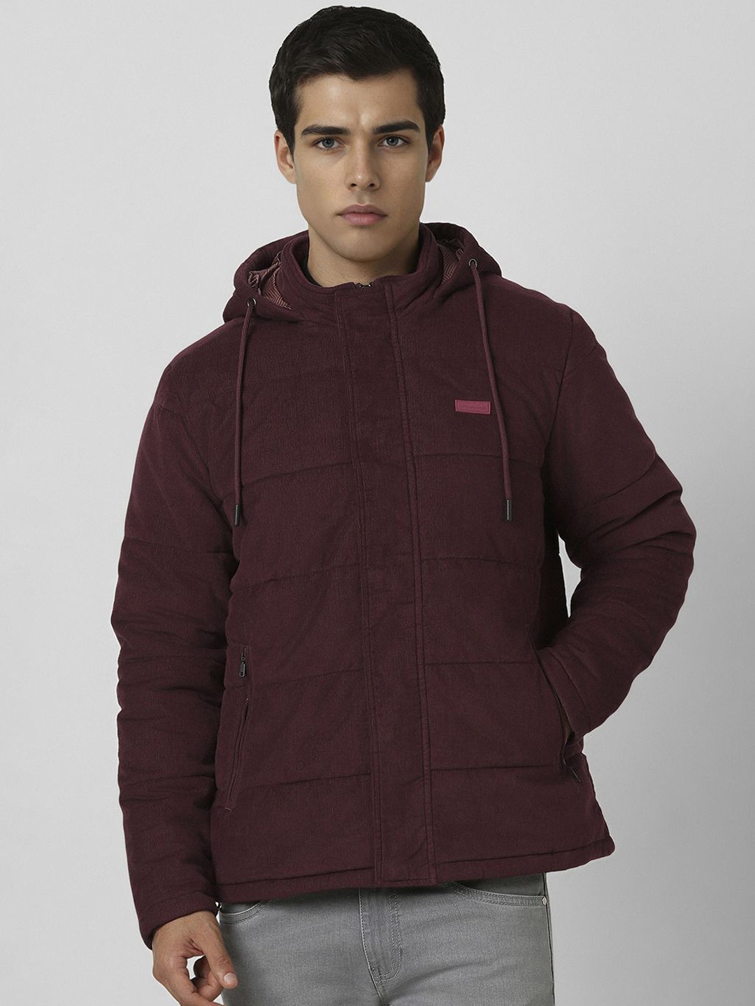 

Van Heusen Sport Men Solid Padded Jacket, Burgundy