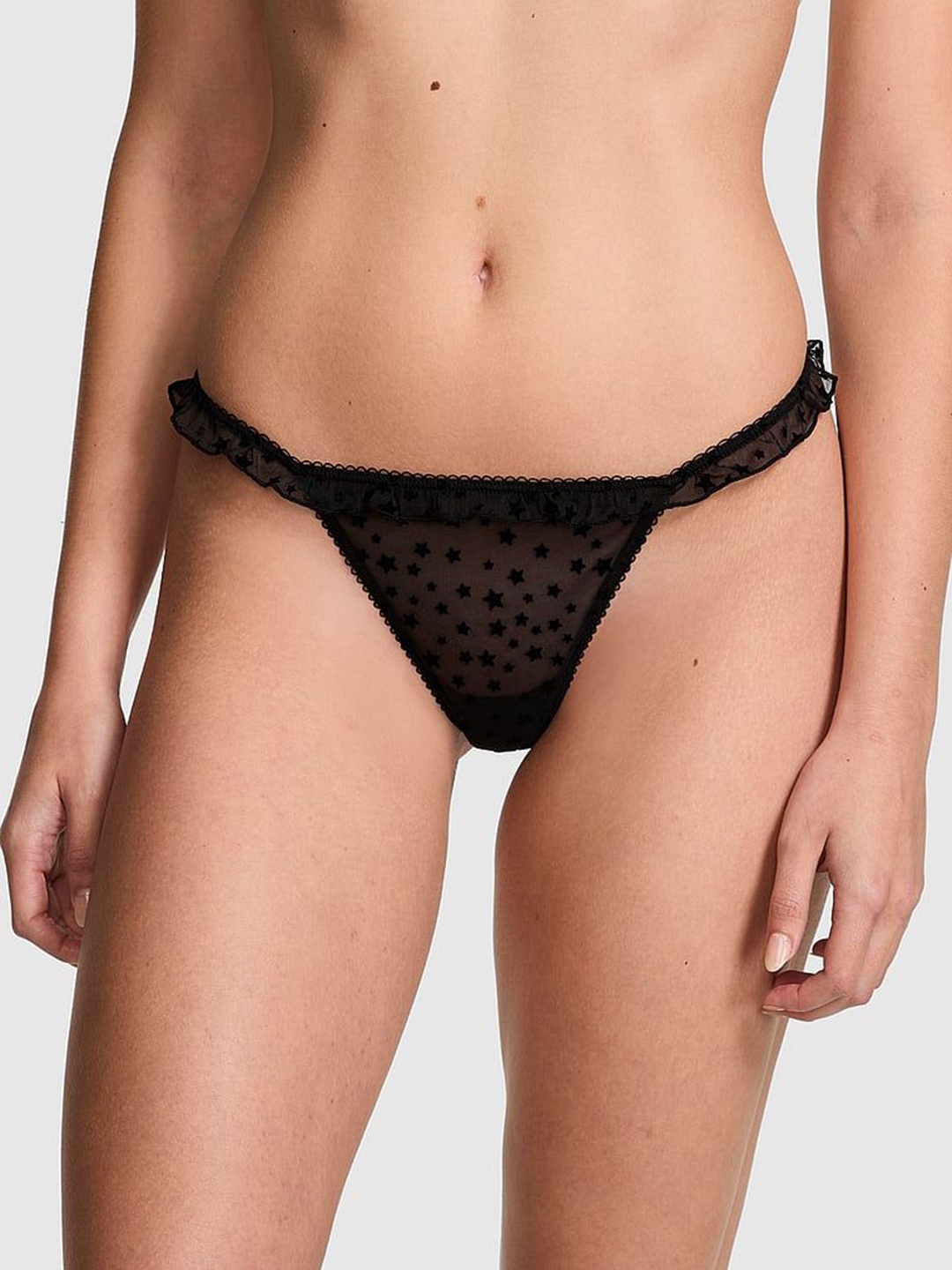 

Victoria's Secret PINK Wink V-String Bikini Panty 112559206CUK, Black