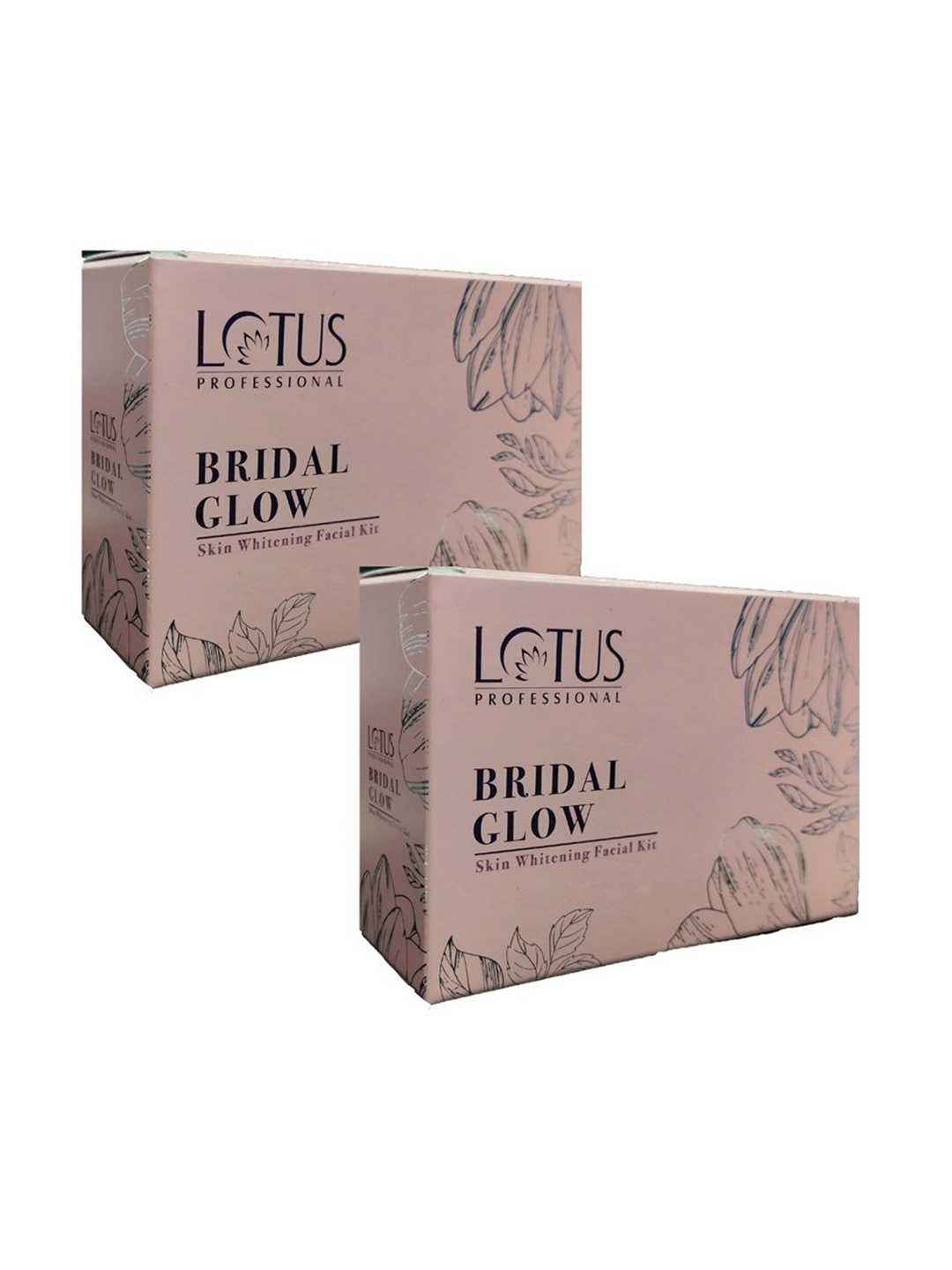 

Lotus Professional Set Of 2 Bridal Glow Skin brightening Facial Kit - 55 g Each, Pink