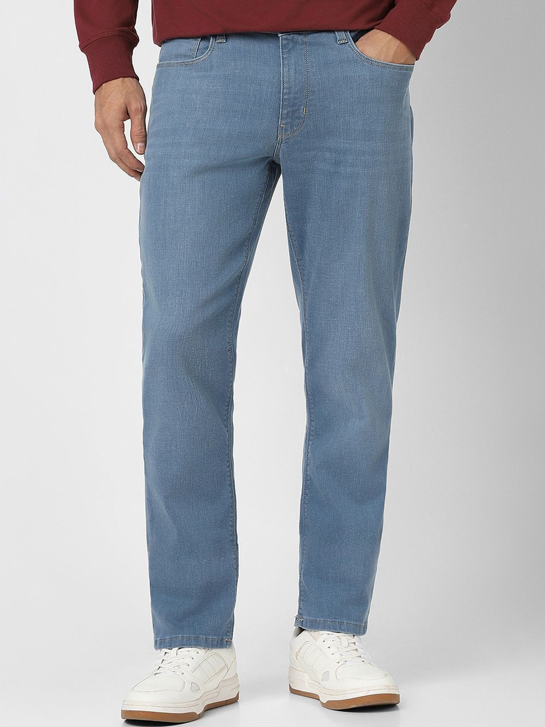 

VAN HEUSEN DENIM LABS Men Regular Fit Mid-Rise Jeans, Blue