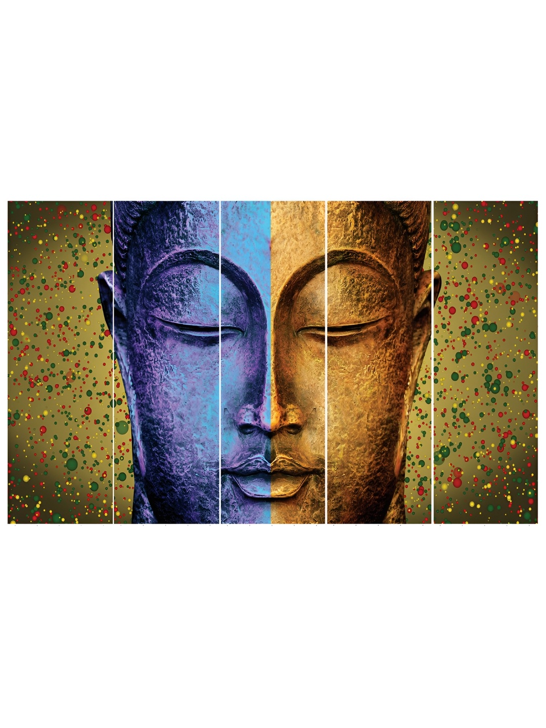 

Inephos Blue & Green 5 Piece Canvas Other Wall Paintings